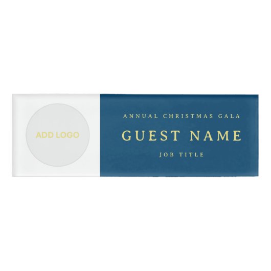 ロゴの会社名タグ 名札 (正面)