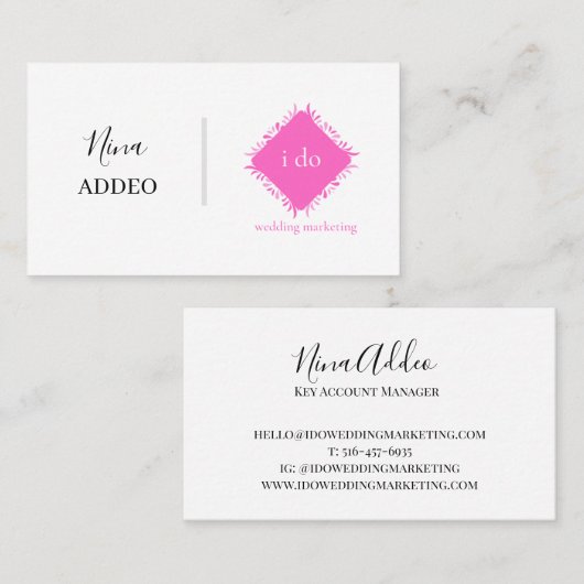 ロゴの伝統的な名刺 名刺 (正面/裏面)