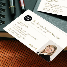 ロゴの入実在力エージェントの写真 名刺