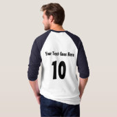 ロゴの写実的なカスタムによって印刷される野球ジャージー Tシャツ (裏面フル)
