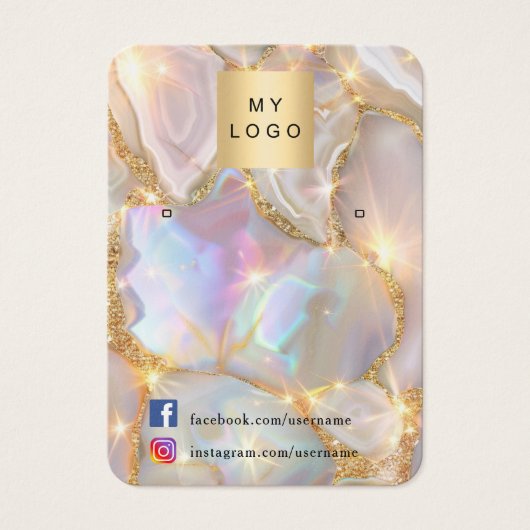 ロゴの写真agateオパール金ゴールドイヤリングジュエリーの写真 (正面)