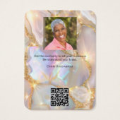 ロゴの写真agateオパール金ゴールドイヤリングジュエリーの写真 (裏面)