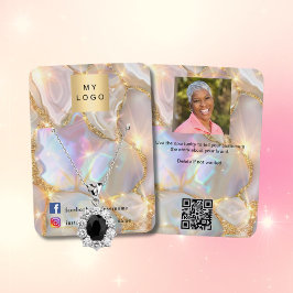 ロゴの写真agateオパール金ゴールドイヤリングジュエリーの写真