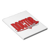 ロゴの医者内科医 ノートパッド (アングル)