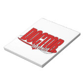 ロゴの医者内科医 ノートパッド (回転)