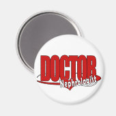 ロゴの医者Nephrologist マグネット (正面/裏面)