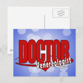 ロゴの医者Venereologist ポストカード (正面/裏面)