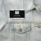 ロゴの名とタイトルの大理石の外観を縁ど追加 名札 (インサイチュ)