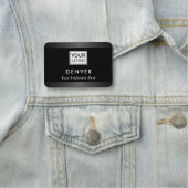 ロゴの名とタイトルをグレーで追加縁ど 名札 (インサイチュ)