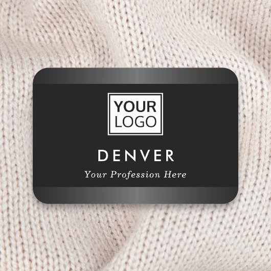 ロゴの名とタイトルをグレーで追加縁ど 名札