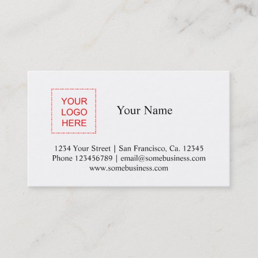 ロゴの名刺のテンプレート|はカスタム設計します 名刺 (正面)