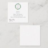 ロゴの四角い名刺を挿入 スクエア名刺 (正面/裏面)