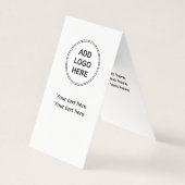 ロゴの垂直モダンデザインの追加 名刺 (正面)