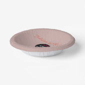 ロゴの埃結婚っぽいバラのHue Artの追加 ペーパーボウル (傾斜あり)