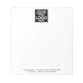 ロゴの基本的なビジネスデザイン ノートパッド (正面)