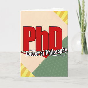 ロゴの大きい赤PhDの博士 シーズンカード
