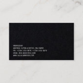ロゴの宇宙とのモダンでミニマルな優雅 名刺 (裏面)