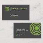 ロゴの専門のモダンな名刺 名刺 (正面/裏面)