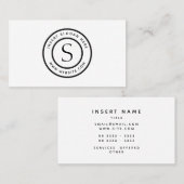 ロゴの専門の明白でシンプルなモダン 名刺 (正面/裏面)