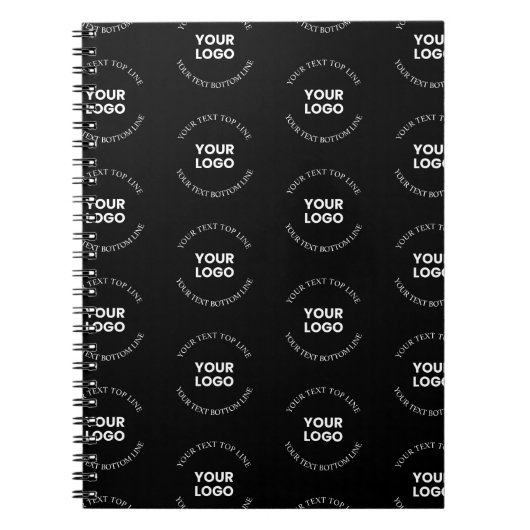 ロゴの差し替えとテキストパターンの編集が簡単 ノートブック (正面)