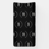 ロゴの差し替えとテキストパターンの編集が簡単 横断幕 (縦)