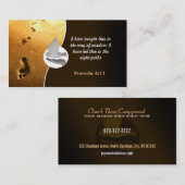 ロゴの教会キャンプの名刺 名刺 (正面/裏面)