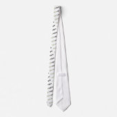 ロゴの斜めパターン任意のカラービジネスネック ネクタイ (裏面)