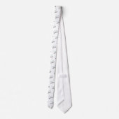 ロゴの斜線のパターン任意の色企業の ネクタイ (裏面)