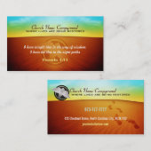 ロゴの日の出の名刺 名刺 (正面/裏面)