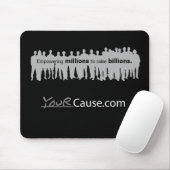 ロゴの暗闇のマウスパッドに権限を与えること マウスパッド (マウス)