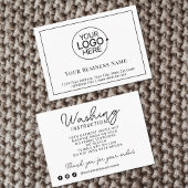 ロゴの服飾の気に指示製品インサート 名刺