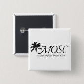 ロゴの正方形ボタン 缶バッジ (正面&裏面)