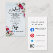 ロゴの洗い方を追気に加する 名刺 (正面/裏面)