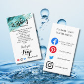 ロゴの洗浄指示カードを気に追加する 名刺