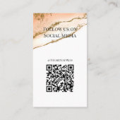 ロゴの洗浄指示カードを気に追加する 名刺 (裏面)