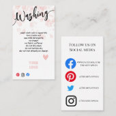 ロゴの洗濯カードを追気に加します 名刺 (正面/裏面)