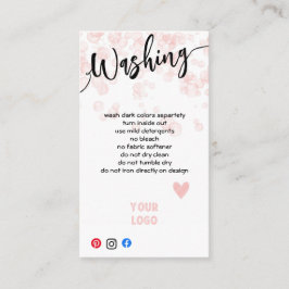 ロゴの洗濯カードを追気に加します 名刺