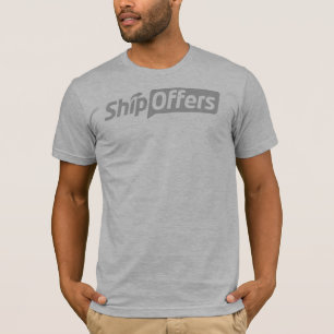 ロゴの灰色 Tシャツ