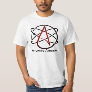 ロゴの無神論の調子を合わせること Tシャツ