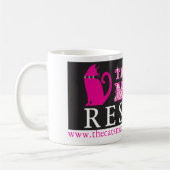 ロゴの猫の猫の鳴き声の救助のマグ コーヒーマグカップ (左)