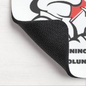 ロゴの白いマウスパッド マウスパッド (コーナー)