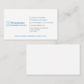 ロゴの白と青の追加 – 名刺 (正面/裏面)