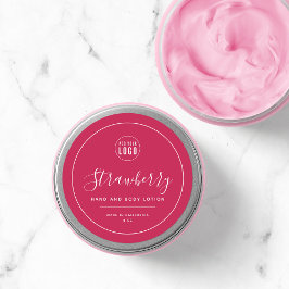 ロゴの白の編集可能縁ど色を追加する ラウンドシール