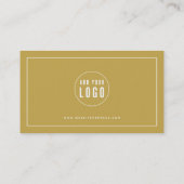 ロゴの白の編集可能縁ど色を追加する ロイヤリティカード (裏面)