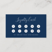 ロゴの白の編集可能縁ど色を追加する ロイヤリティカード (正面)