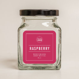 ロゴの白縁ど線と線の色をカスタム追加 スクエアシール