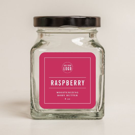 ロゴの白縁ど線と線の色をカスタム追加 スクエアシール