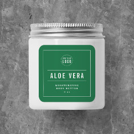 ロゴの白縁ど線と線の色をカスタム追加 スクエアシール