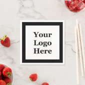 ロゴの白黒はこちらテンプレート スタンダードカクテルナプキン (インサイチュ)