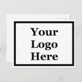 ロゴの白黒テンプレートはこちら ポストカード (正面/裏面)